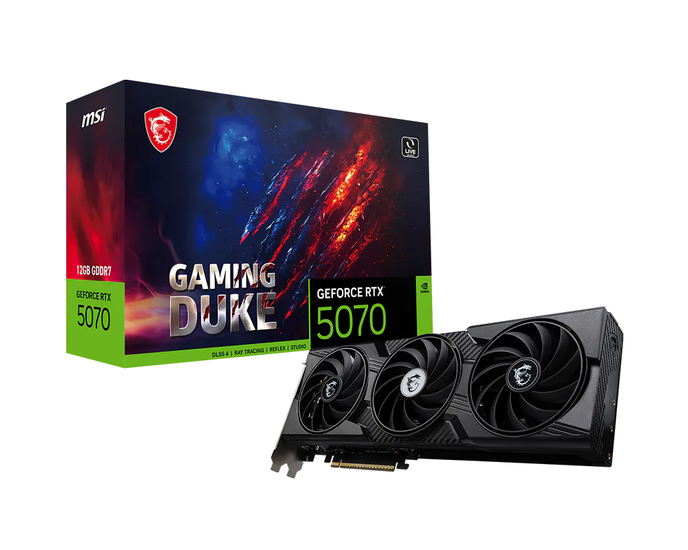 MSI GeForce RTX 5070 12G GAMING DUKE 3X